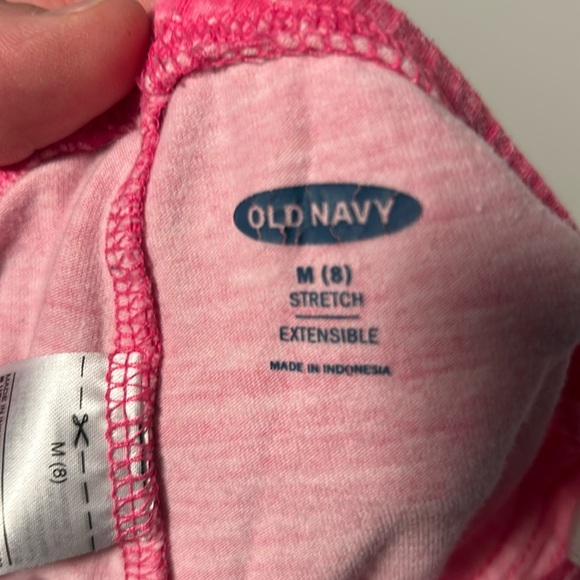 👧Girls Leggings. Size M Stretch. 14.5” Inseam. Old Navy. Stain on one knee. - Picture 3 of 6